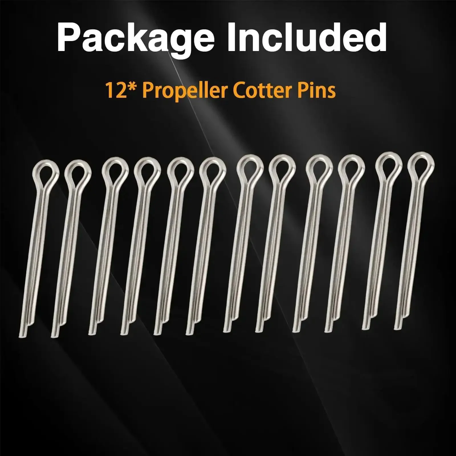 12 Pack Marine Propeller Cotter Pins Stainless Steel 304 Durable Replacement For Suzuki Outboard Motors And Evinrude Johnson Yamaha Boats Replaces 09204-03001 91401-40025-00 5030087 - Image 5