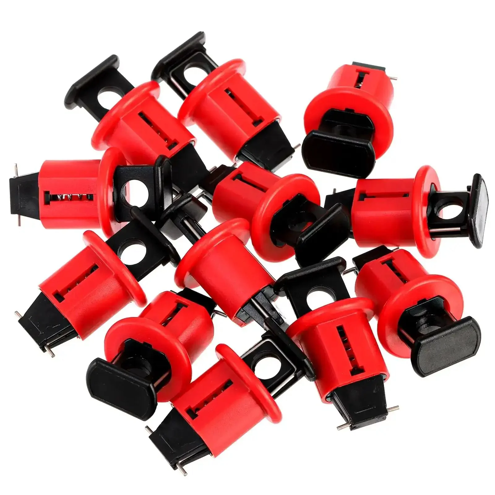12 Pack Pin Out Standard Circuit Breaker Lockout Devices For Electrical Safety Industrial Grade Miniature Lockout Switches Built With Durable Nylon Construction OSHA Compliant Built To Handle Rough Jobs And Fast Field Lockups - Image 3