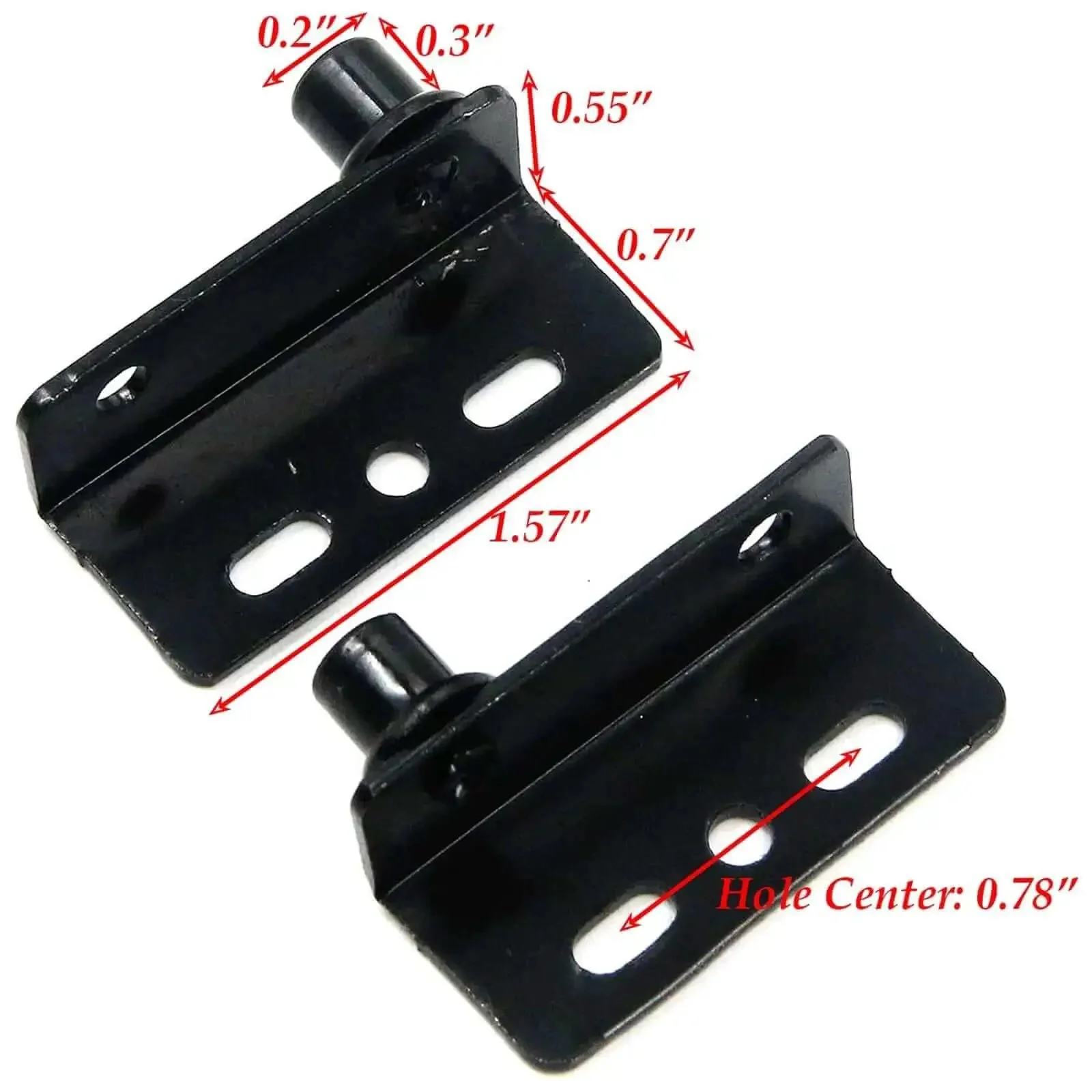 12 Pcs Pivot Hinges 1.57 Inch Concealed Heavy Duty Iron Hardware For Wood Doors Cabinets Drawers With 8mm Holes Black Finish Built To Last And Go To Quick Install - Image 4
