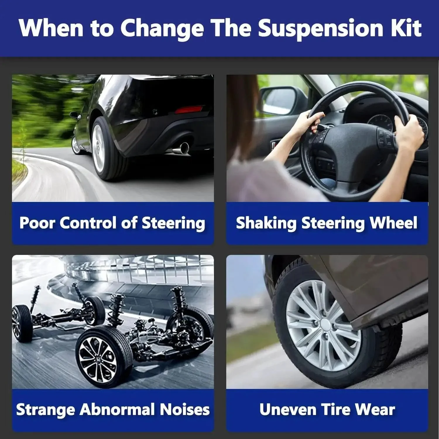 12 Piece Control Arm Replacement Kit With Ball Joint Tie Rod Boots And Sway Bar End Links For Honda CRV 2007 2011 Bolt On Suspension Upgrade Direct Fit Top Notch All In One Kit - Image 5