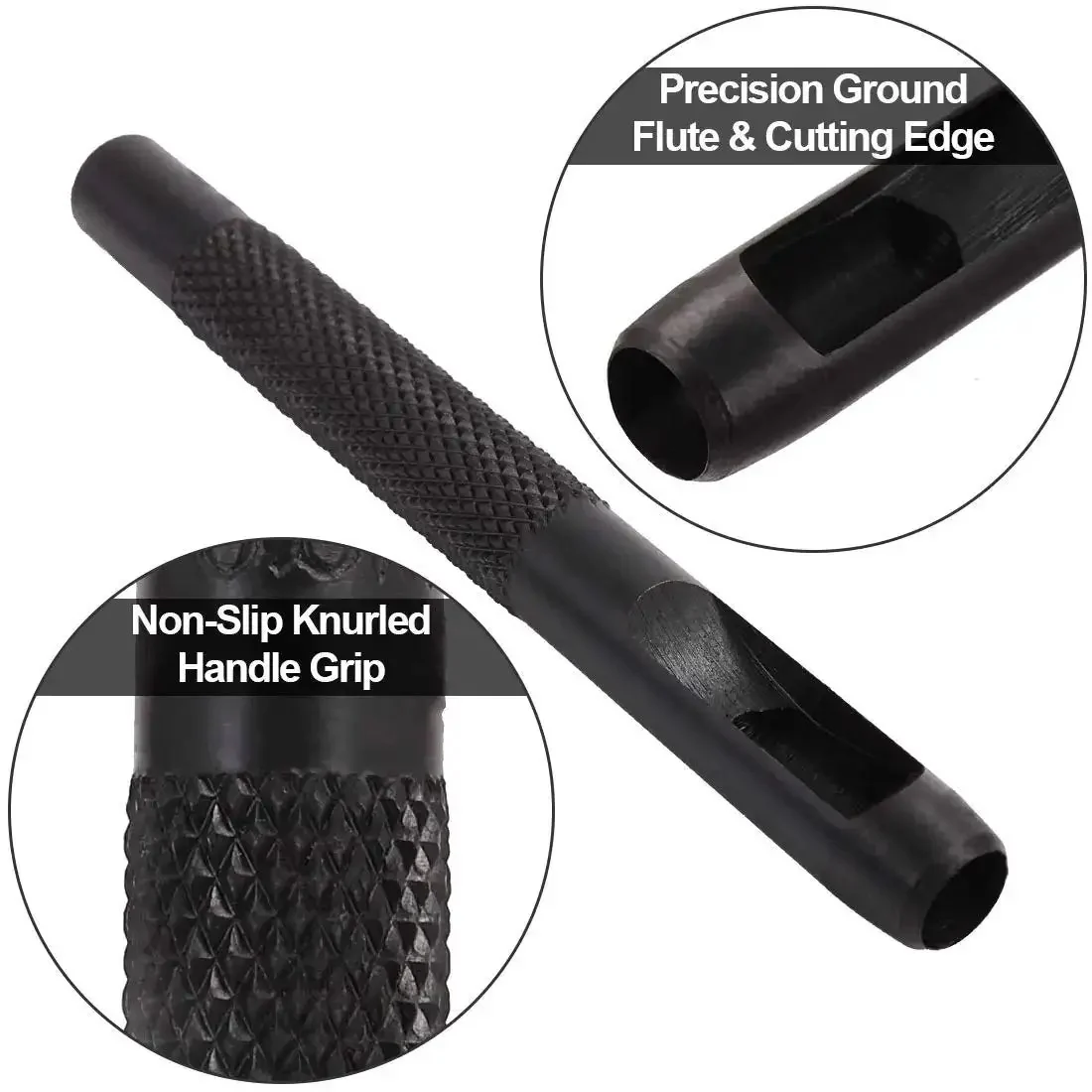 12 Piece Hollow Punch Set 1/8 To 3/4 Inch Built Tough Carbon Steel Leather Hole Punch Kit With Storage Bag For Belts, Watch Straps, Cloth And Gaskets And More DIY Projects - Image 5