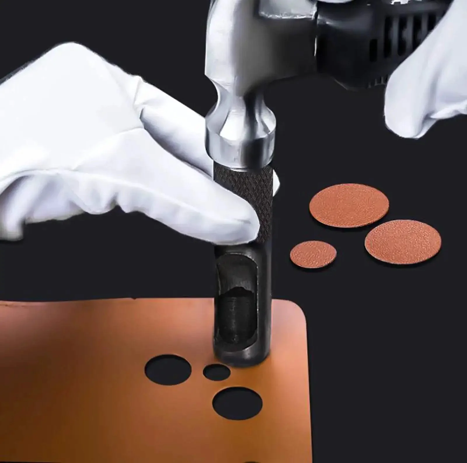 12 Piece Hollow Punch Set 1/8 To 3/4 Inch Built Tough Carbon Steel Leather Hole Punch Kit With Storage Bag For Belts, Watch Straps, Cloth And Gaskets And More DIY Projects - Image 7
