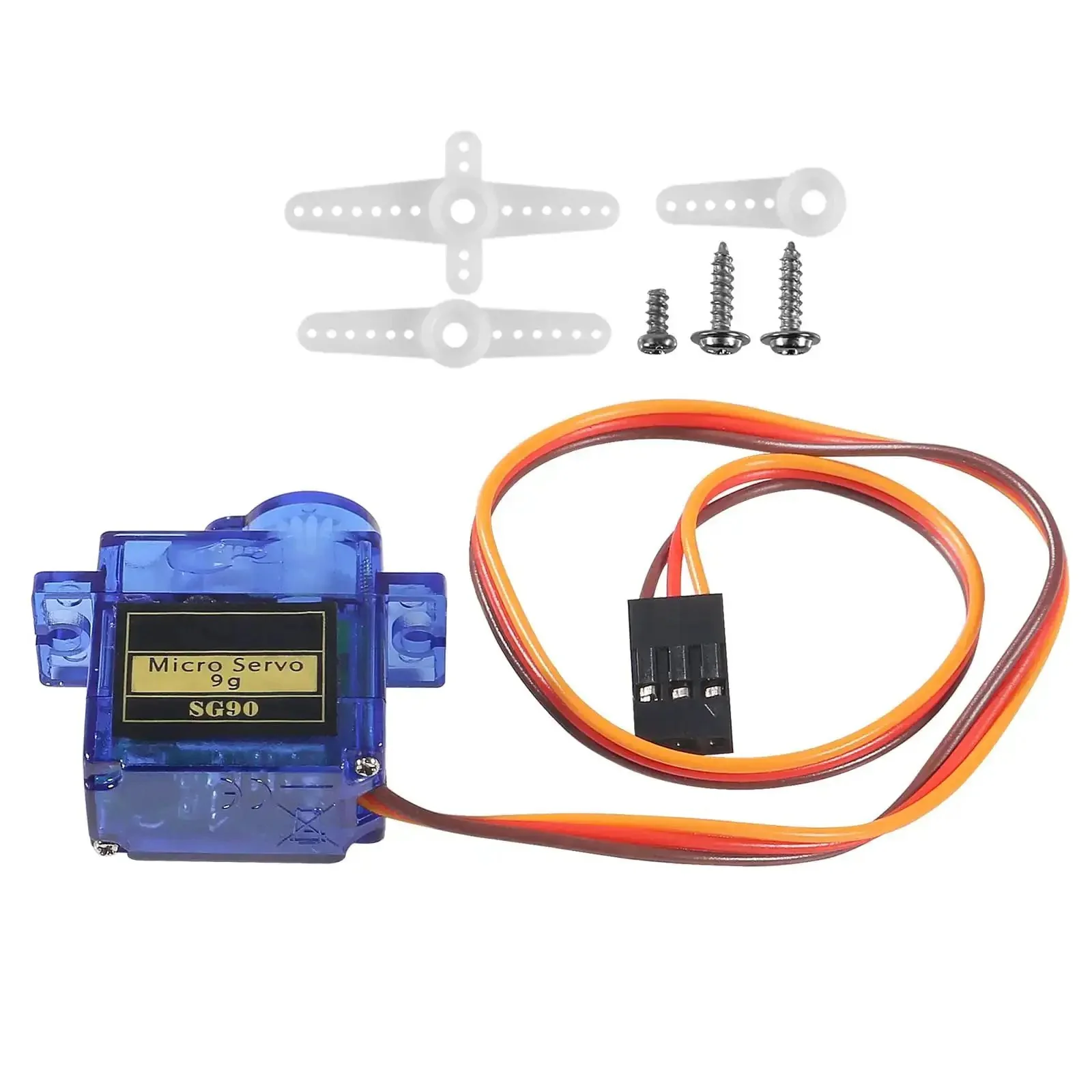 12 Piece SG90 Micro Servo Motors 9G Mini Servos Kit for RC Helicopters Airplanes Cars Boats Robots Arms Hands Walking Doors Locks With Cable High Torque Durable Metal Gears Ideal for DIY Robotics RC Projects and Education - Image 5