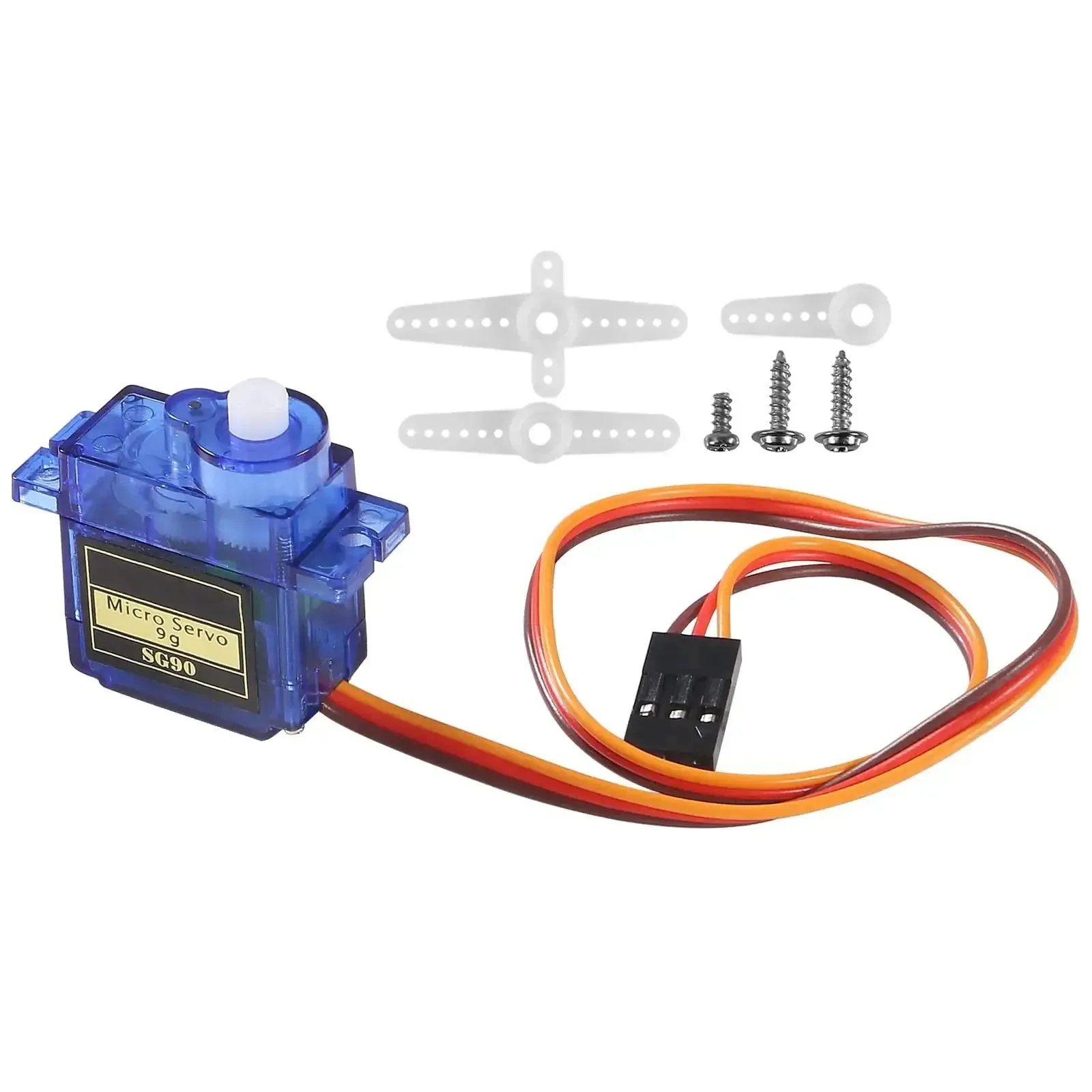 12 Piece SG90 Micro Servo Motors 9G Mini Servos Kit for RC Helicopters Airplanes Cars Boats Robots Arms Hands Walking Doors Locks With Cable High Torque Durable Metal Gears Ideal for DIY Robotics RC Projects and Education - Image 6