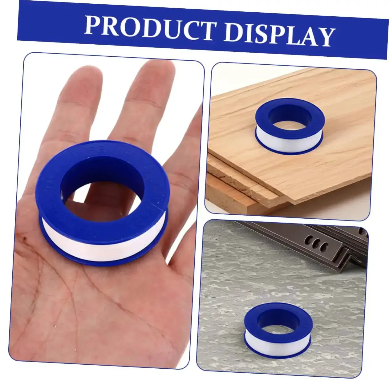 12 Rolls High Temp PTFE Sealing Tape For Water Leaks Faucets Shower Heads Garden Hoses Plumber Tape Leak Proof Thread Sealant Stretchy Yet Durable With Superior Heat Resistance And Quick Sealing - Image 3