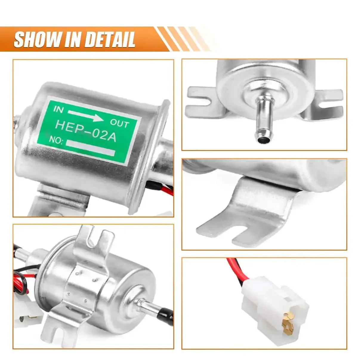 12 Volt Inline Fuel Pump For Gas And Diesel Engines, The Go-To Low-Pressure Transfer Pump, 3 To 6 PSI, 80 To 100 Liters Per Hour, Replacement For Lawn Mower Carburetors, ATVs, UTVs, Boats, Generators - Image 5