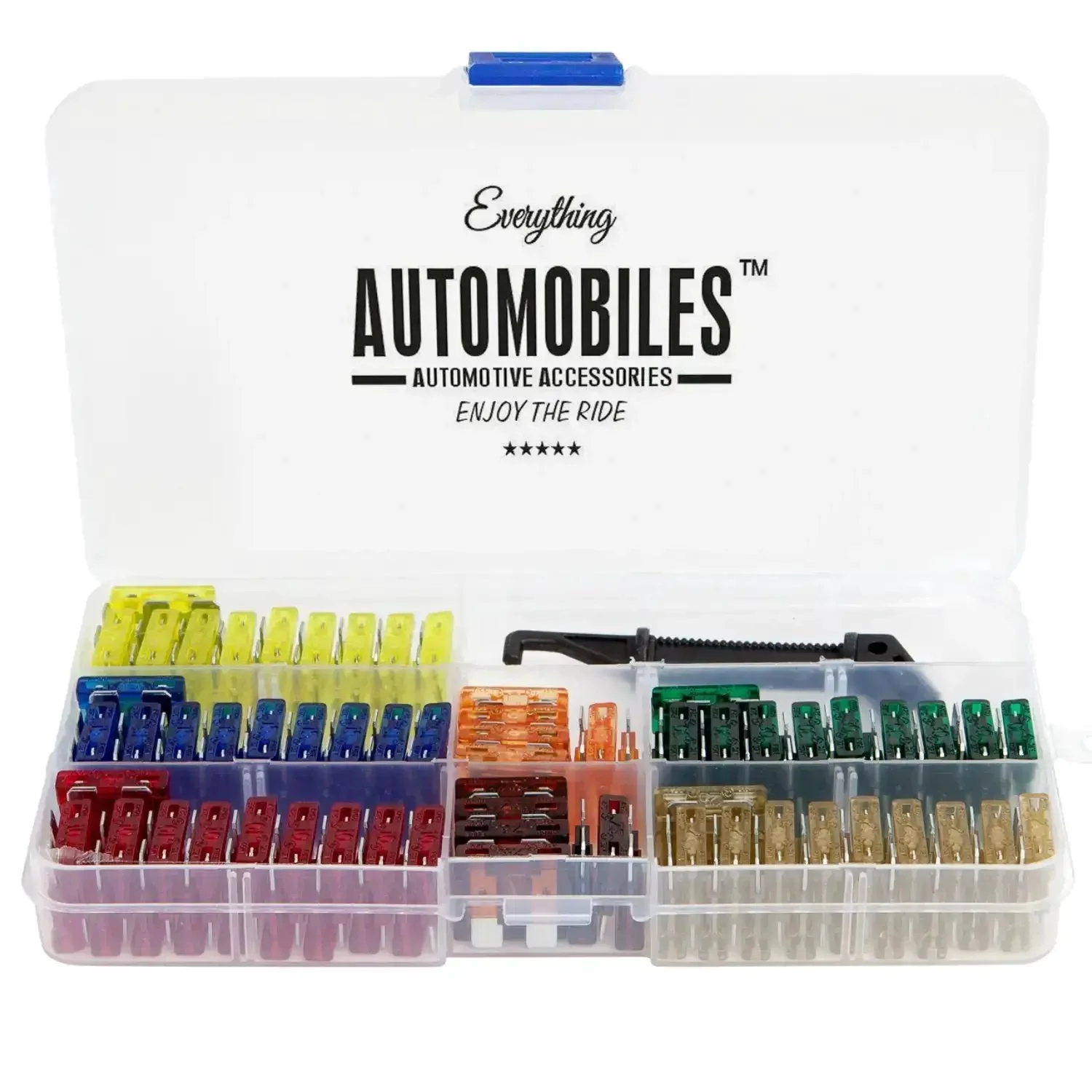 120 Assorted ATC Fuses With 10 Inline Fuse Holders And Fuse Puller Tool, Handy Automotive Fuse Kit For Your Ride, 12V Wiring, Secure Connections And Quick Replacements - Image 2