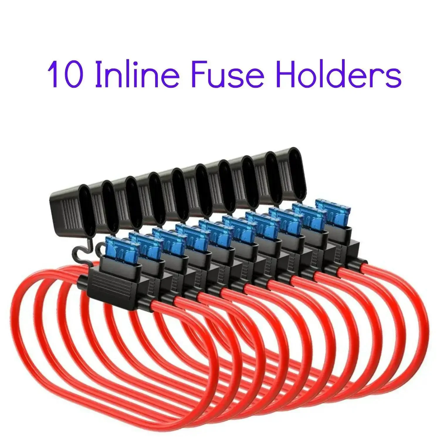 120 Assorted ATC Fuses With 10 Inline Fuse Holders And Fuse Puller Tool, Handy Automotive Fuse Kit For Your Ride, 12V Wiring, Secure Connections And Quick Replacements - Image 6