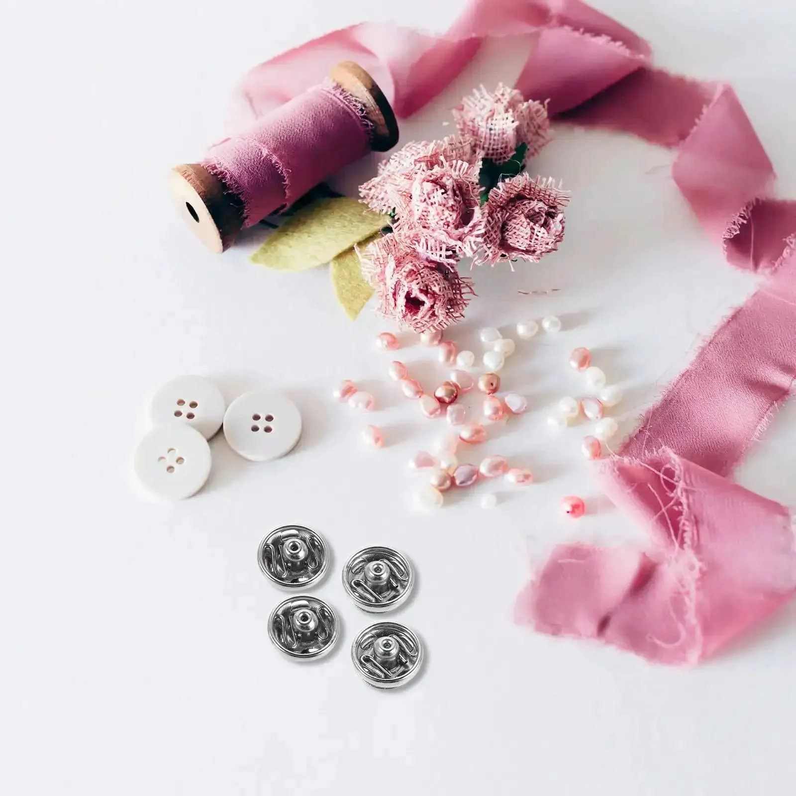 120 Pcs Silver Metal Snap Fasteners 6mm Mini Sew On Button Closures For Clothes Dolls Garments DIY Sewing Accessories Bulk Clothing Fastener Kit For Professional Tailoring Craft Projects Repairs And Upgrades - Image 6