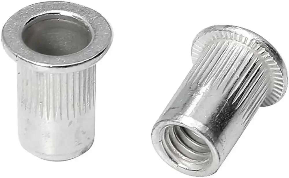 120 Piece Aluminum Rivet Nut Set 1/4-20 UNC Rivnuts Nutserts For DIYers, Auto And Home Projects With Grip Range 0.020 To 0.120 Inches And 0.600 Inch Length, Head Diameter 0.490 Inch, Body 0.350 Inch - Image 3