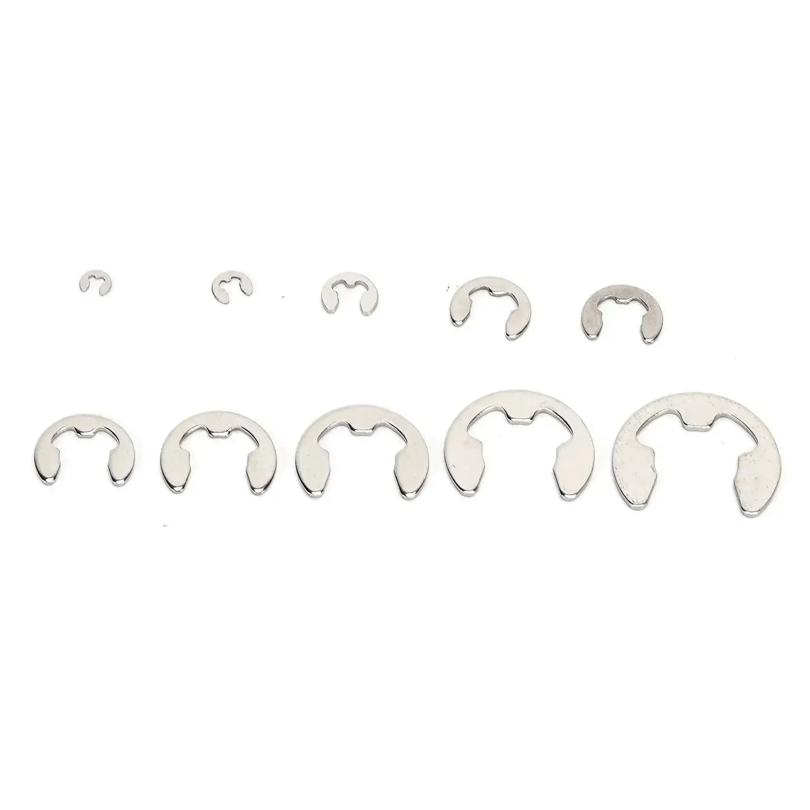 120 Piece External E Clip Circlip Retaining Ring Set Stainless Steel For Quick Fixes And DIY Projects One Point Five Mm To Ten Mm Range With Rustproof Burr Free Design For Indoor And Outdoor Use - Image 4