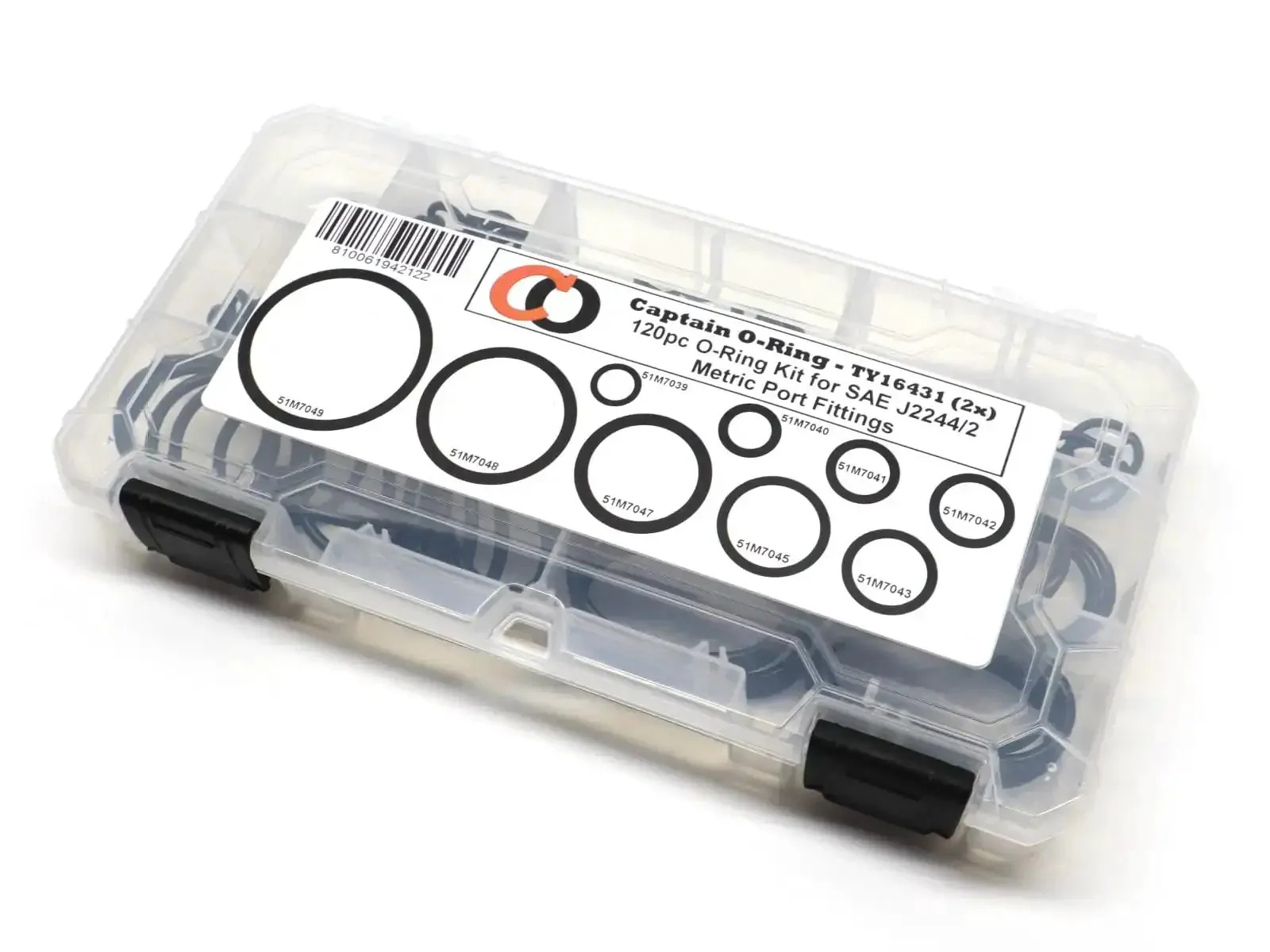 120 Piece Pro Grade O Ring Kit For SAE J2244/2 ISO 6149 Metric Port Hydraulic Fittings Includes 9 Sizes Buna N 90 Durometer O Rings Compatible With John Deere And Other Hydraulic Equipment