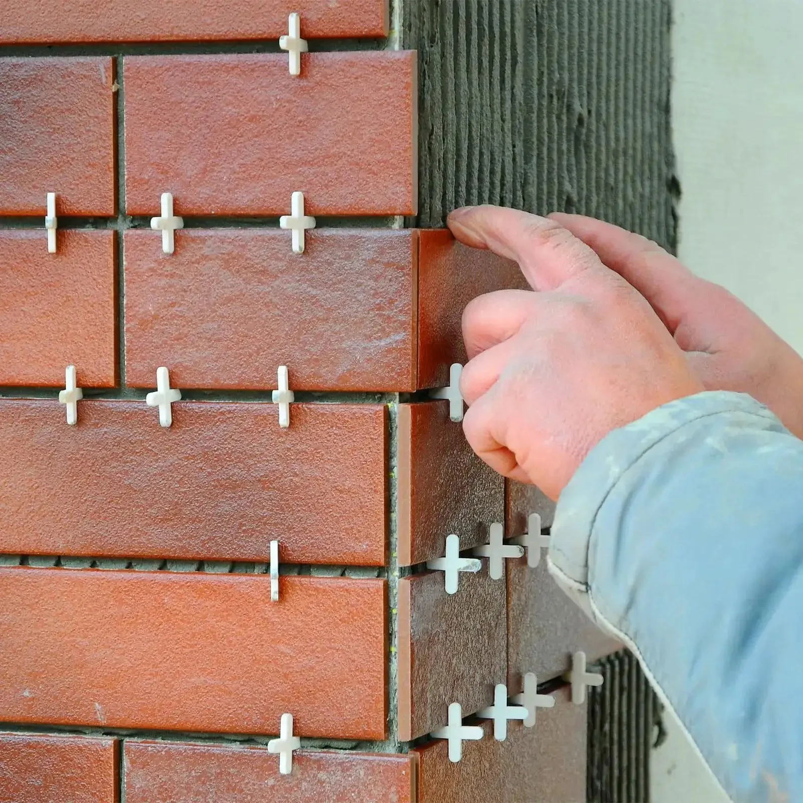 1200 Pcs Cross Shape Tile Spacers 1mm Gap For Ceramic Tile Installation White Durable PP Plastic Tiling Tools For Precise Grout Lines On Walls And Floors Great For DIY Tile Projects - Image 3