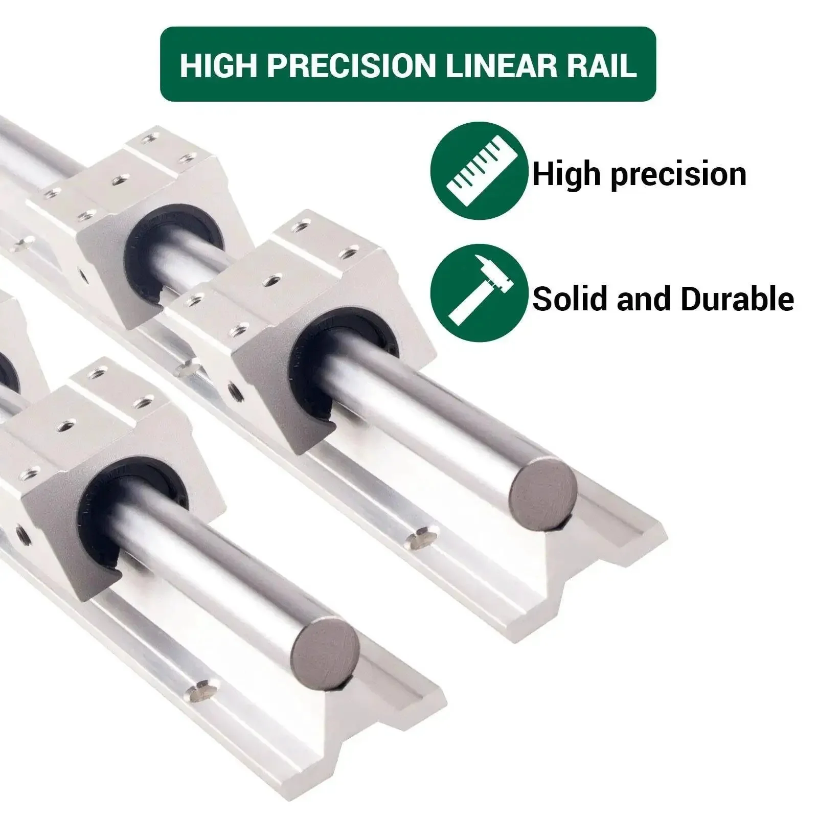 1200mm Linear Rail Kit With Two Rails And Four SBR16UU Bearing Blocks For DIY CNC Routers Lathes And Mills Smooth Glide And Heavy Duty Stability For Precise Cutting And Reliable Performance Pro Grade Build - Image 4