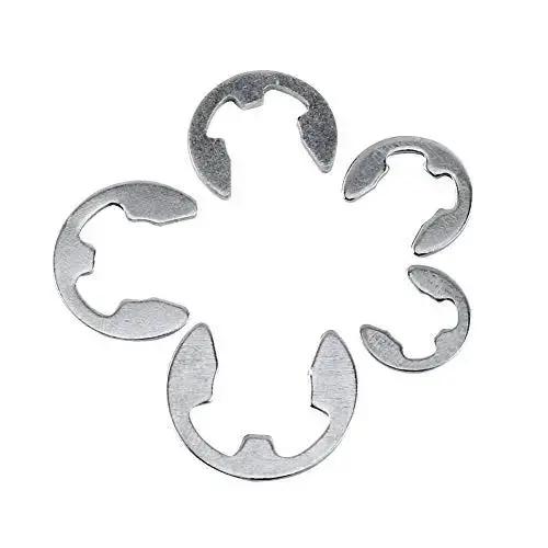 120Pcs 304 Stainless Steel E Clip Retaining Snap Ring Circlip Kit 1.5 To 10 Mm With Labeled Storage Box Built Tough For Outdoor Use And Humidity Resistance, Quick Grab And Easy Install For Shaft Grooves In Industrial Machines - Image 2