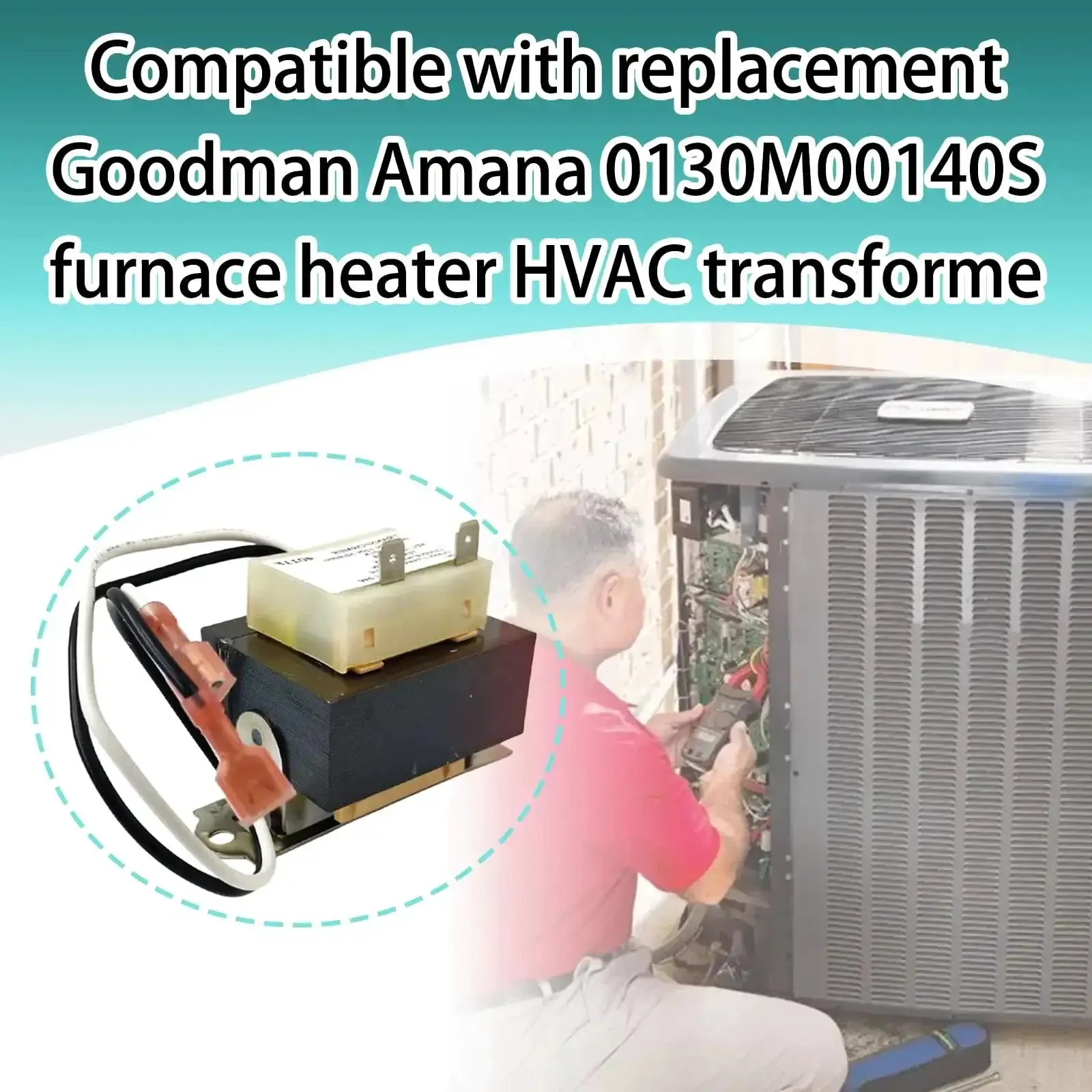 120V To 24V HVAC Transformer For Goodman Amana Furnaces 40VA Class 2 Control Primary 120V Secondary 24V Foot Mount Multi Tap Replacement Furnace Transformer - Image 5