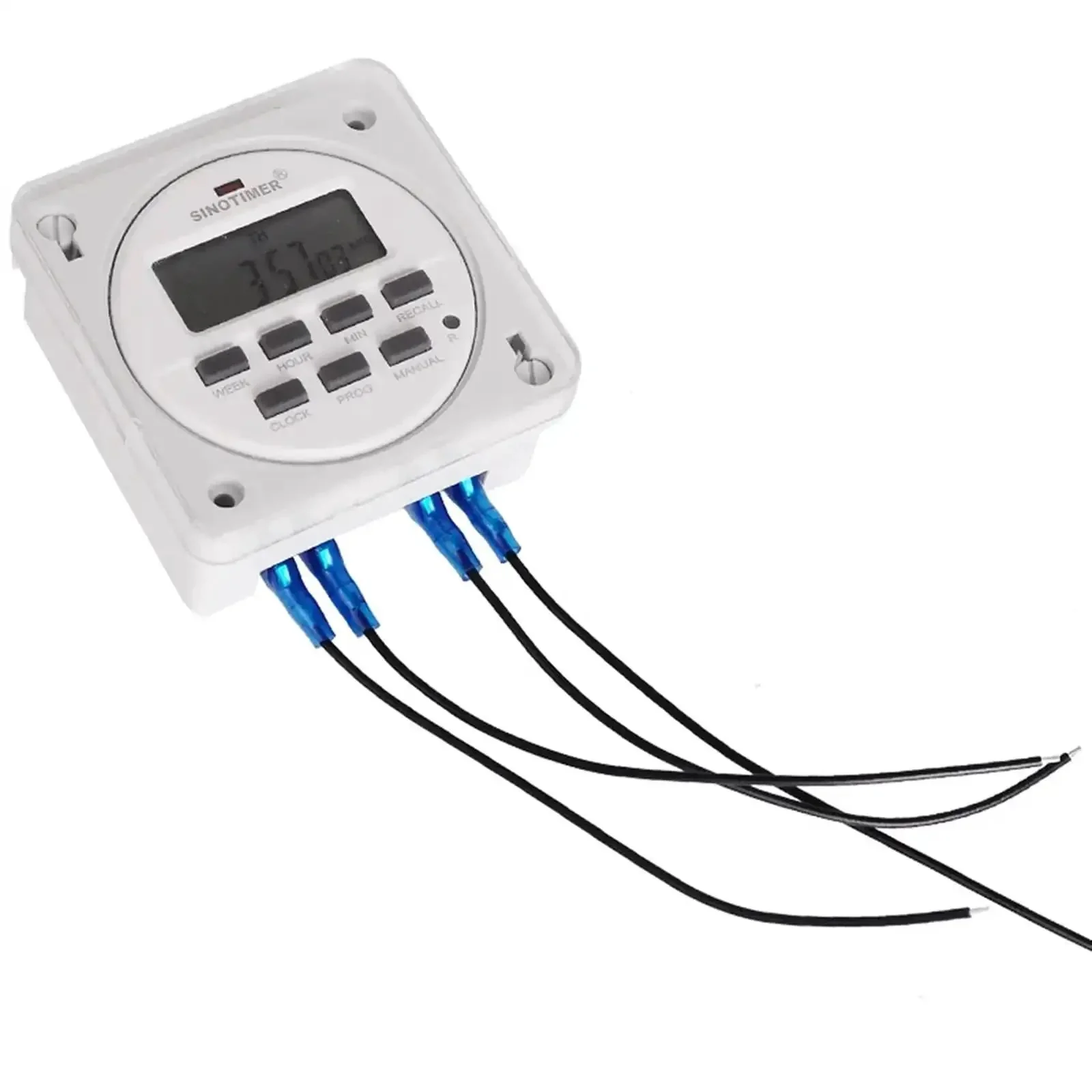 12/24 Volt DC Timer Switch With 7 Day 24 Hour Programmable Time Relay Clock For Panel Mount Use With Countdown Off Function Enclosure And Wiring Included Plug And Play Ready - Image 3