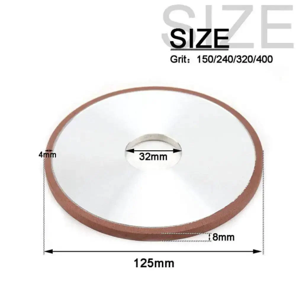 125Mm Diamond Grinding Wheel For Angle Grinder Parallel Disc For Metal Tungsten Steel Milling Cutter Tool 6 8 10 20 mm Thickness 125x32x8x4 mm Resin Bond Pro Grade Heavy Duty High Hardness And Sharp Grinding Finish Great For Fast Material Removal - Image 2