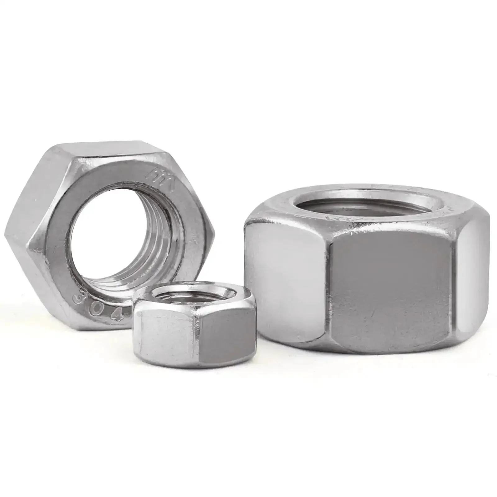129-Piece SAE Hex Nuts Assortment Kit 8-32 10-24 10-32 1/4-20 5/16-18 3/8-16 1/2-13 5/8-11 Stainless 304 External Hex Nut Set for Handy Home Garage DIY Projects, Heavy Duty Hardware Organization and Fastener Essentials - Image 5