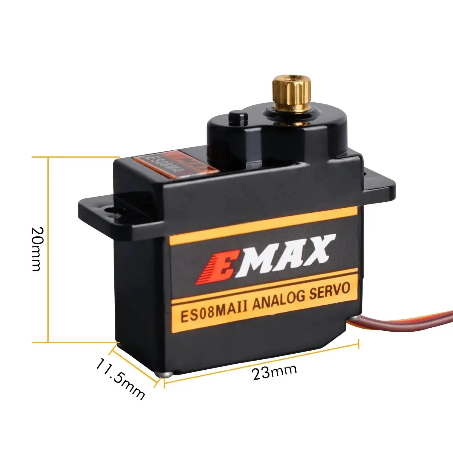 12G Mini Metal Gear Analog Servo for RC Models Pack of 4 Futaba JR Compatible 4.8 to 6.0 Volts 0.12 Sec Per 60 Degrees At 4.8 Volts 0.10 Sec Per 60 Degrees At 6.0 Volts Great for Helicopters Planes Boats and Small Robots - Image 4