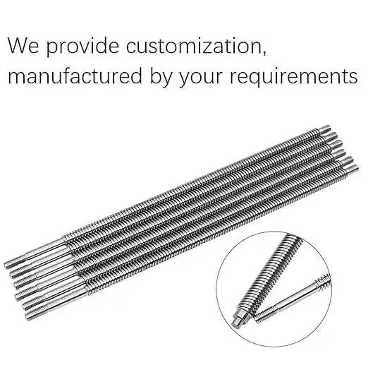 12mm Diameter Lead Screw With Brass Nut, 400mm Long, 2mm Pitch, 8mm Lead, 4 Starts, Acme Thread Precision Rod For 3D Printer Z Axis And CNC Projects, Ready To Install In Your DIY Machine - Image 7