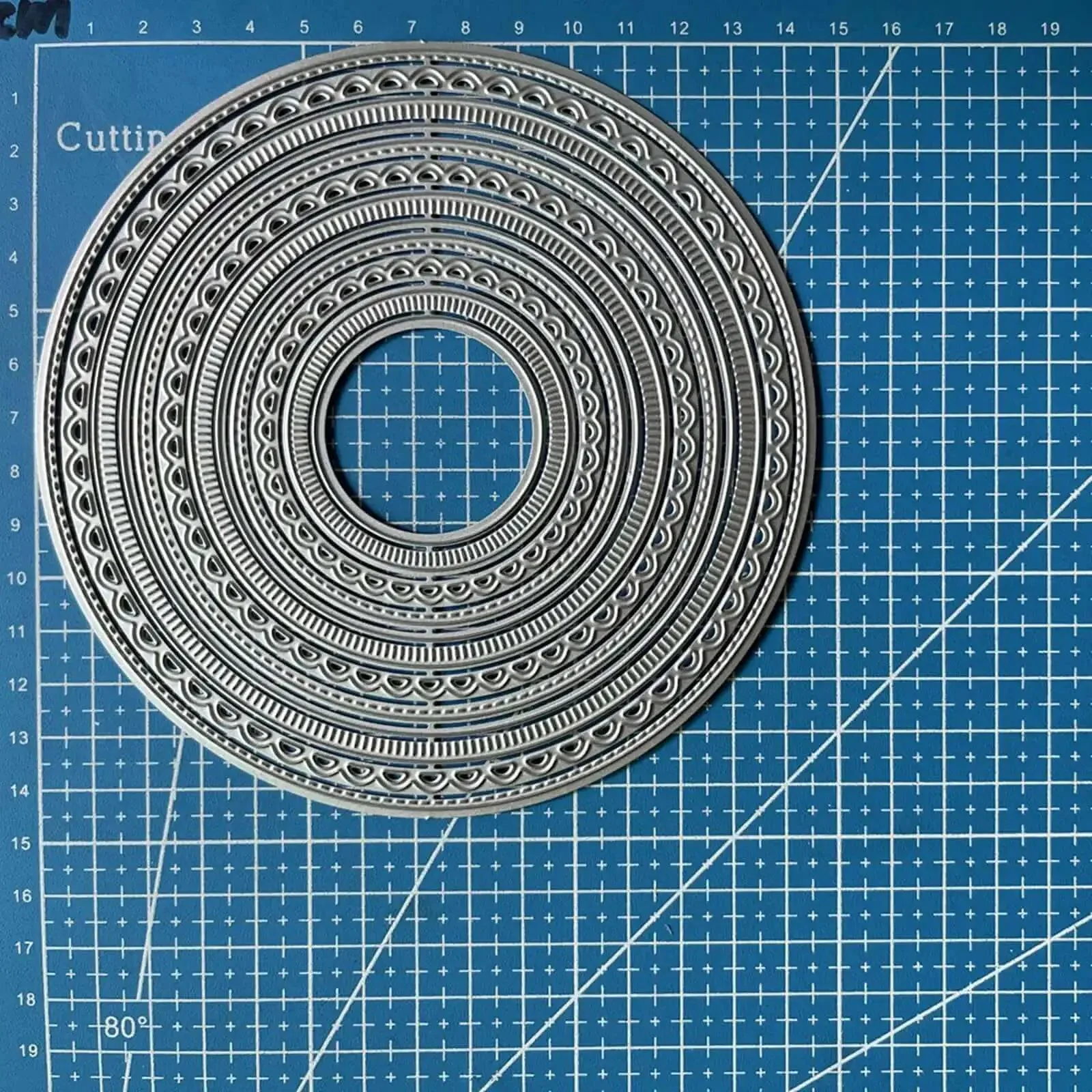 12pc Nesting Round Frame Die Cut Set for Cards and Scrapbooking, Lace Circle Tag Background Dies, Cutting Dies for DIY Embossing, Photo Frames, Gift Tags, Craft Stencils - Image 5