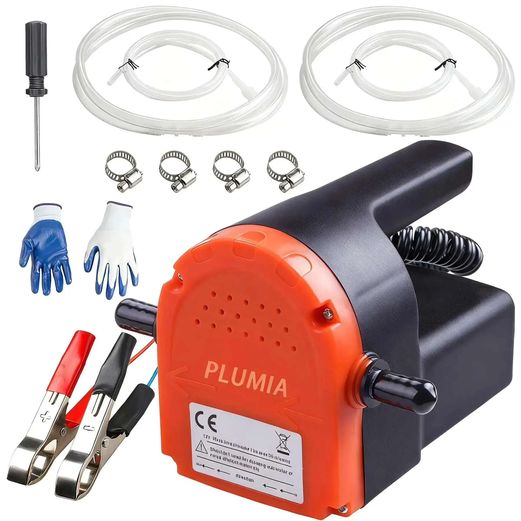 12V 100W Oil Change Pump Extractor Upgraded No Mess No Fuss Electric Oil And Diesel Fluid Transfer Pump For Marine Boats Cars Motorcycles ATVs RVs Trucks And Motorbikes Fast Clean Oil Draining