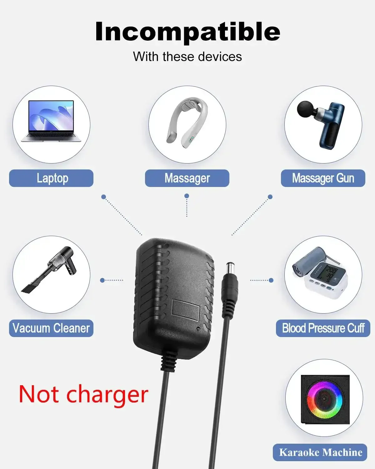 12V 2A DC Power Supply Universal AC Adapter 100-240V Input 50 60 Hz 24W Max With 5.5mm x 2.5mm Barrel Plug Center Positive Powers Routers Modems CCTV Cameras Small Monitors And Other Low Draw Gear - Image 6