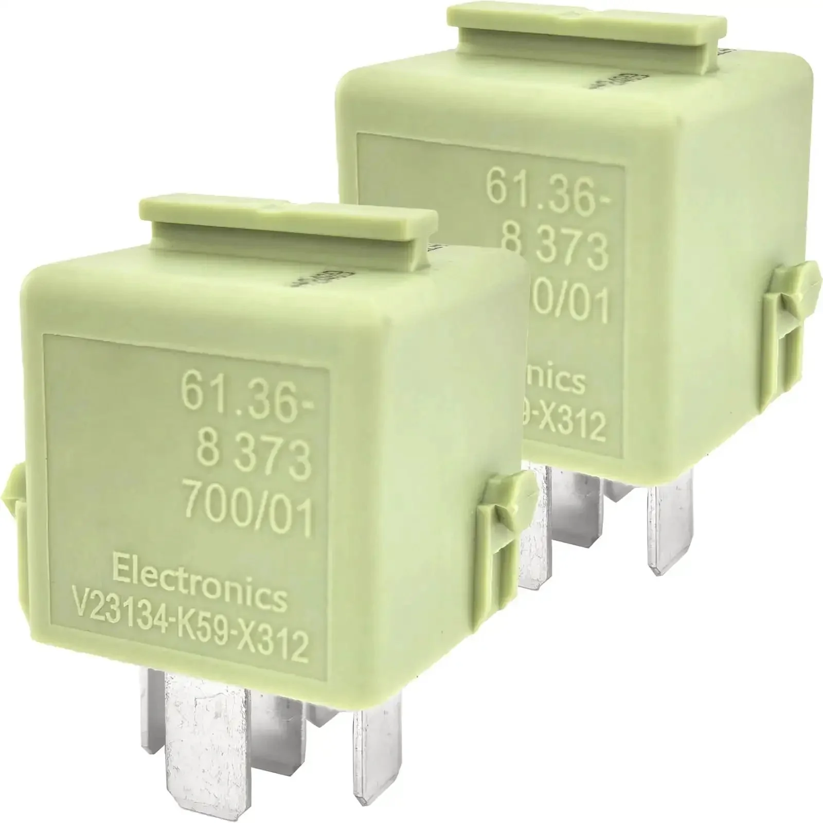 12V 70A 5 Pin Automotive Relay Beefy Heavy Duty Power Relay General Purpose For Horn Wiper And Cooling System SPDT 2 Pack Replacement For 61368373700 61361393412