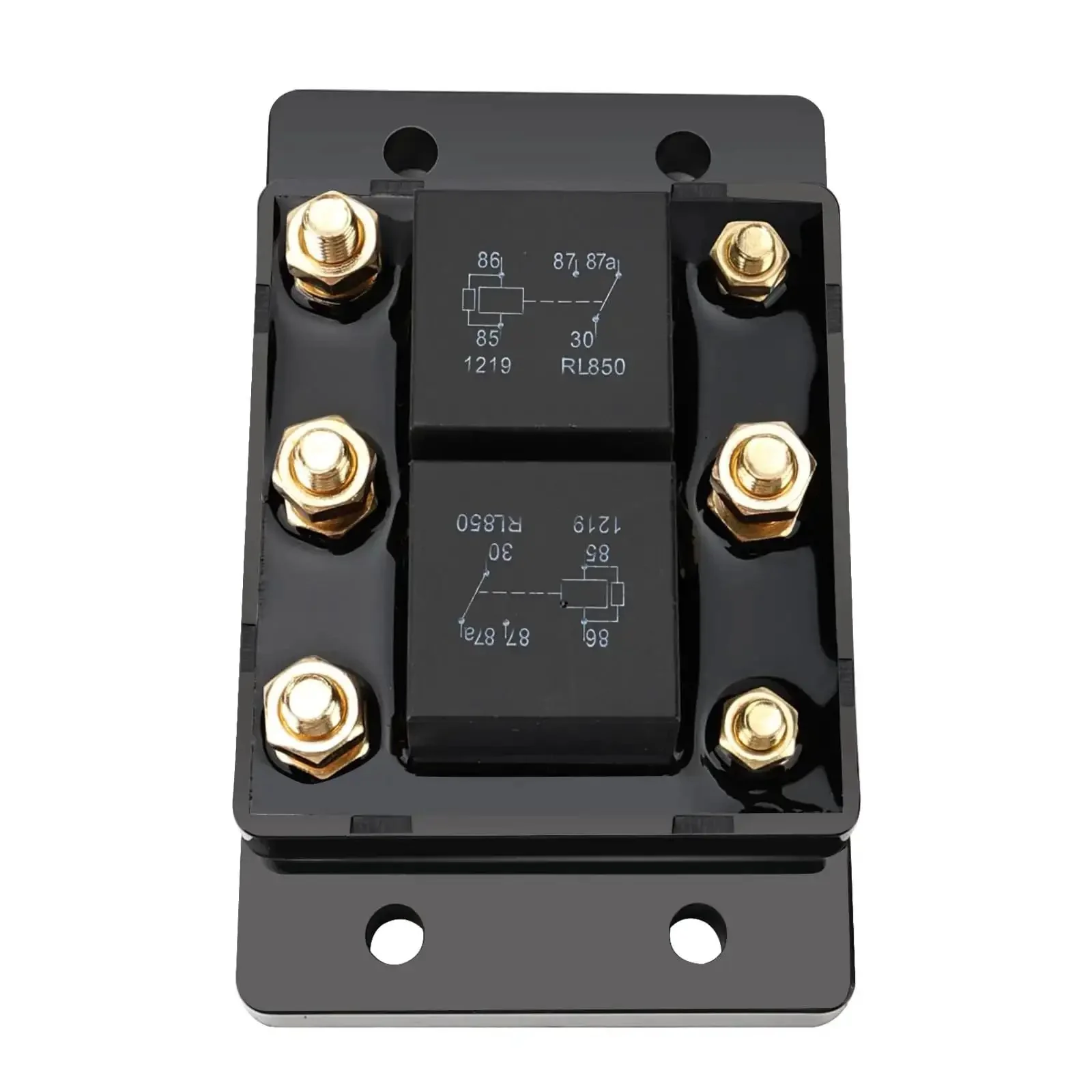 12V 80A Forward And Reverse Relay Terminal Module For Tarp Winch Motor Snow Plow And Lift Replacement Compatible With 24452 13994 5541100 K10746M Durable High Current Relay For Heavy Load Applications In Trailers Plows And Tarp Systems