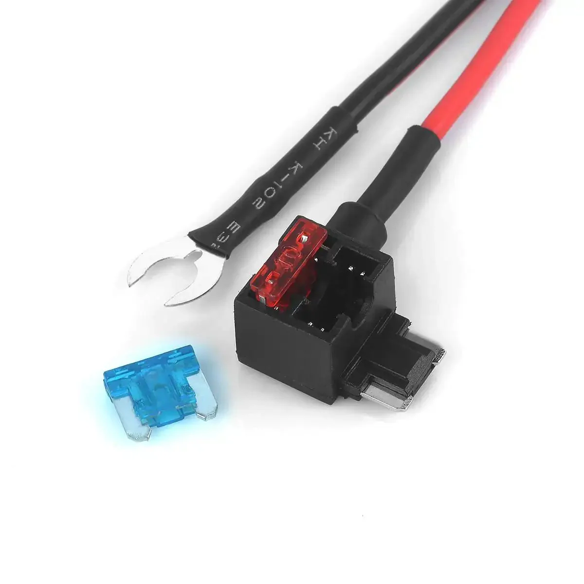 12V Add A Circuit Fuse Tap Adapter For Car Cigarette Lighter With 3.3 Ft 1 m 18 AWG Cable And Fuse Holder Easy Install Power Tap For Upgrading Your Ride Electrical System - Image 6