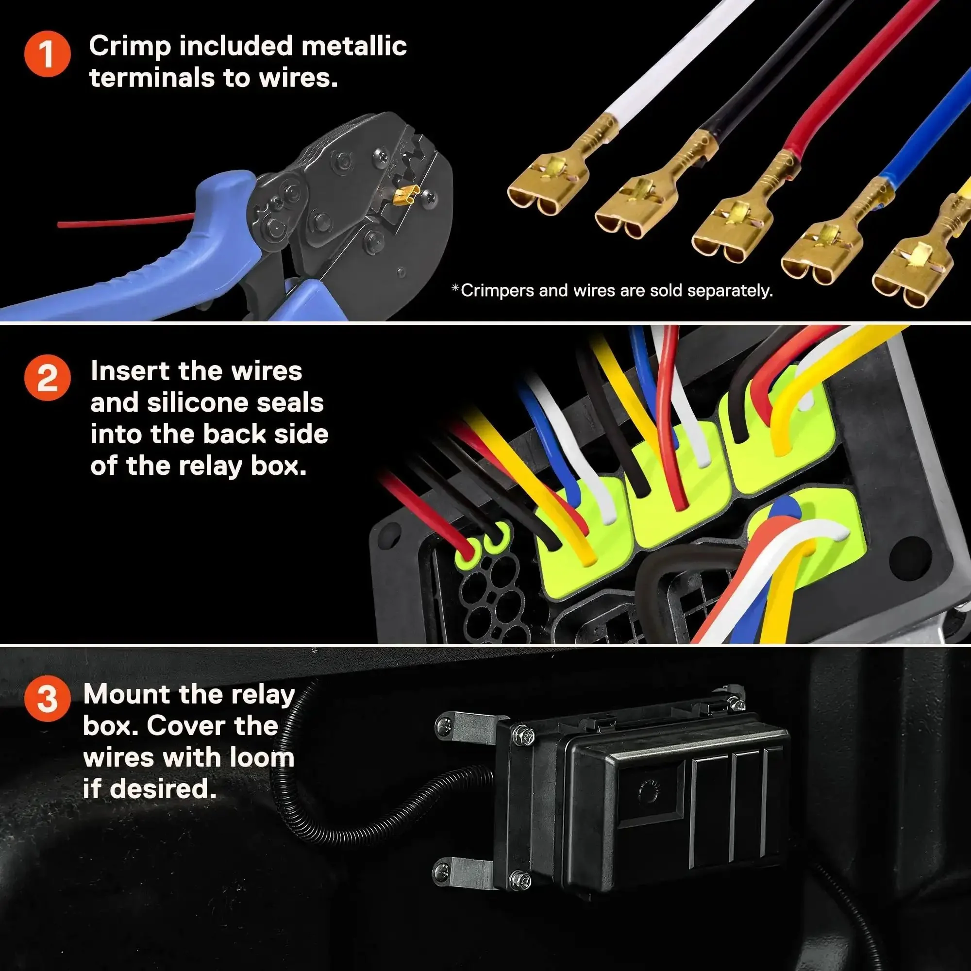 12V DC Auto Waterproof Fuse And Relay Box With Six Relay Sockets And Six Fusible Holders Bosch Style Relays Holder For Cars Boats Marine Lighting Equipment - Image 4