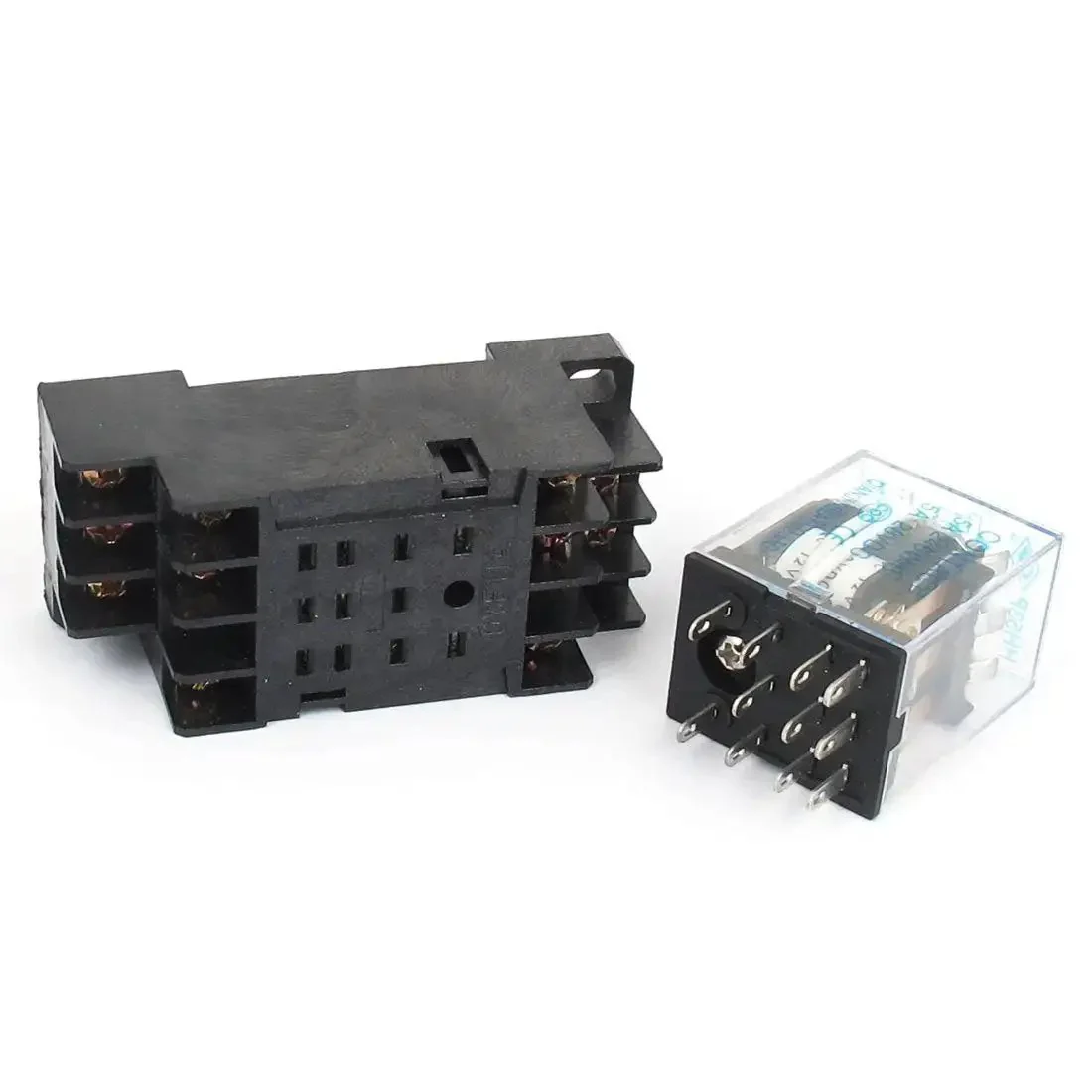 12V DC Coil 5A 3PDT Relay With Base Socket General Purpose Power Relay HH53P 11 Pin No Fuss Plug In For Control Circuits Reliable High Current Switching For 240VAC Or 28VDC Loads - Image 2