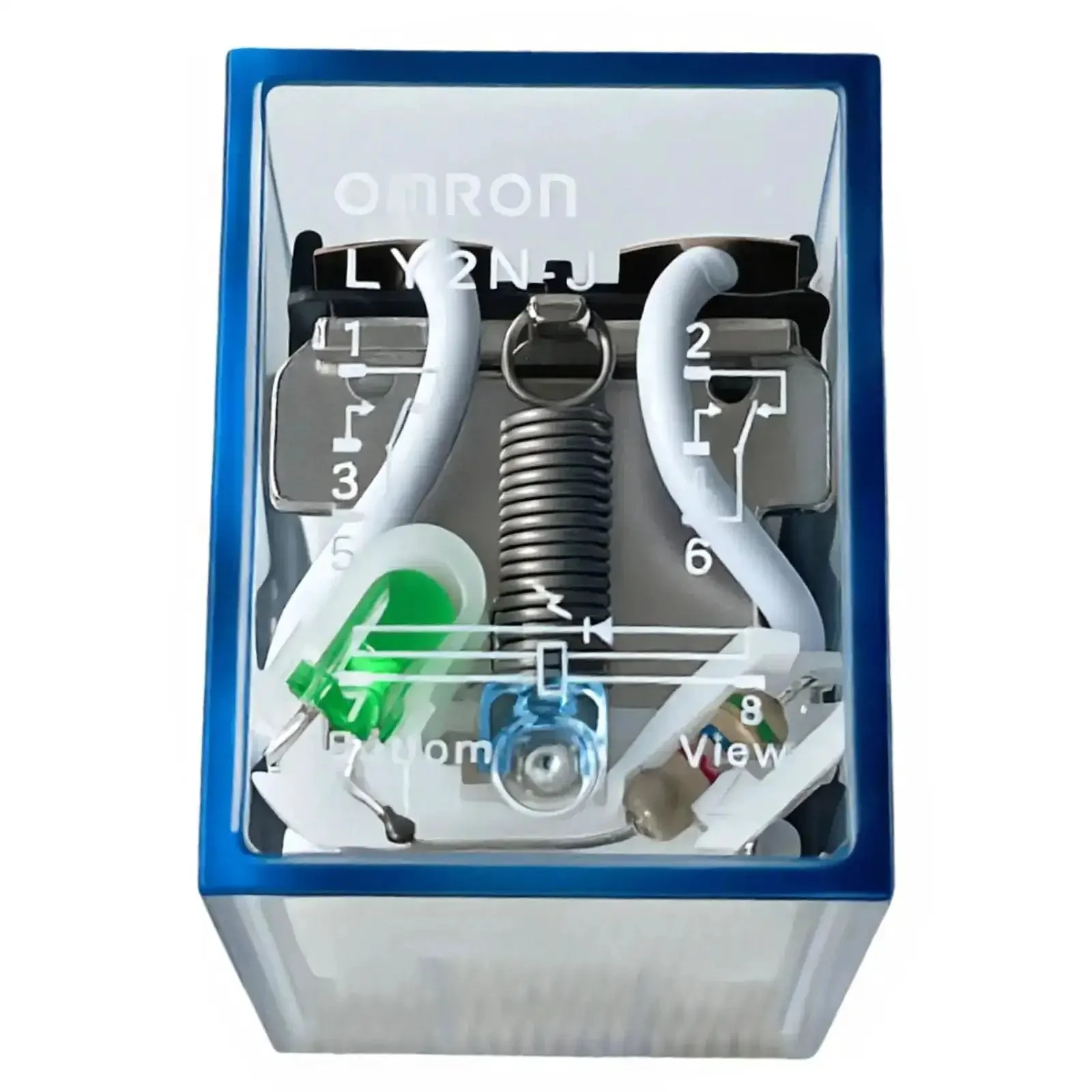 12V DC DPDT Power Relay With LED Indicator Beefy 10A At 250VAC Or 30VDC 8 Pin Plug In Base Form C Contacts Ice Cube Housing General Purpose Control Relay For Quick Diagnostics And Reliable Switching - Image 3