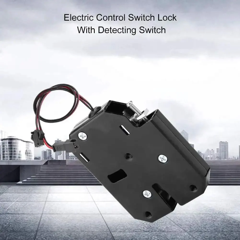 12V DC Electromagnetic Cabinet Lock With 150Kg Force Auto Lock When Power Is Off And Unlock On Power Rock Solid Solenoid Drawer Locker Lock For Cabinets Doors Lockers 1,000,000 Cycle Life - Image 4