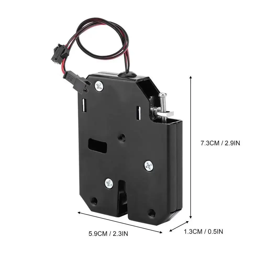 12V DC Electromagnetic Cabinet Lock With 150Kg Force Auto Lock When Power Is Off And Unlock On Power Rock Solid Solenoid Drawer Locker Lock For Cabinets Doors Lockers 1,000,000 Cycle Life - Image 9