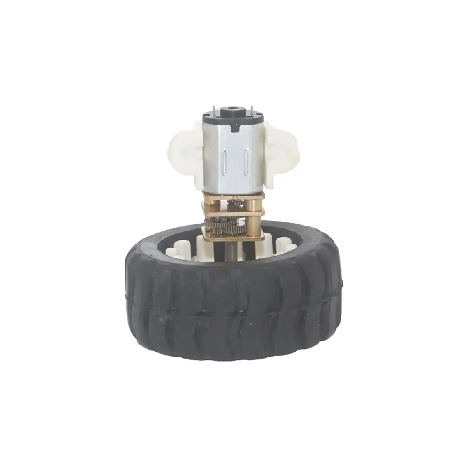 12V DC Mini Electric Motor Kit With Plastic Wheel Frame And Fixed Nut DIY Toy Robot Power Unit Lightweight Yet Dope Torque Low Noise Wide Speed Range From 30 To 6000 RPM Great For Small Robotic Projects - Image 3