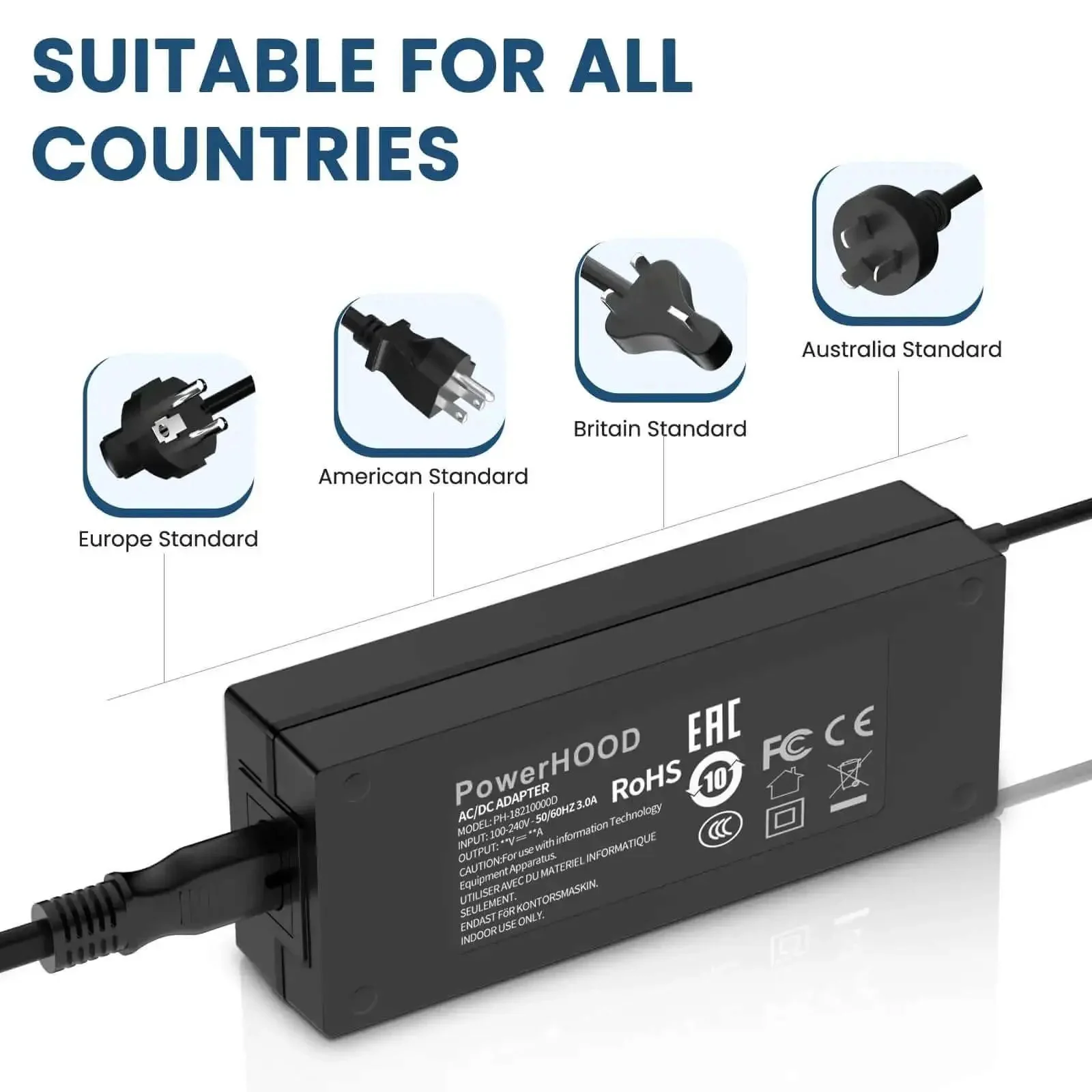 12V DC Power Adapter For 3D Printer Filament Dryer Box, 100-240V AC Input, Low Noise, Barrel Tip Connector, Compatible With SH01 AK36WG-1200400J Filament Dryer Box PSU - Image 5