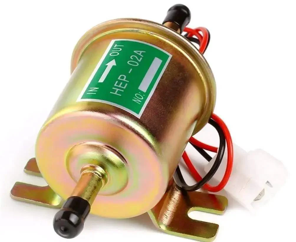 12V Electric Fuel Pump Transfer Kit Low Pressure Universal For Gas And Diesel Vehicles Boats 2.5 To 4 Psi With 8mm Inlet And Outlet And Anti Backflow Beefy Suction Built For Cars Trucks And Marine Use