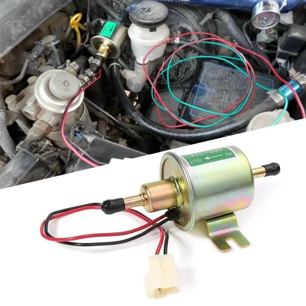 12V Electric Fuel Pump Transfer Kit Low Pressure Universal For Gas And Diesel Vehicles Boats 2.5 To 4 Psi With 8mm Inlet And Outlet And Anti Backflow Beefy Suction Built For Cars Trucks And Marine Use - Image 2