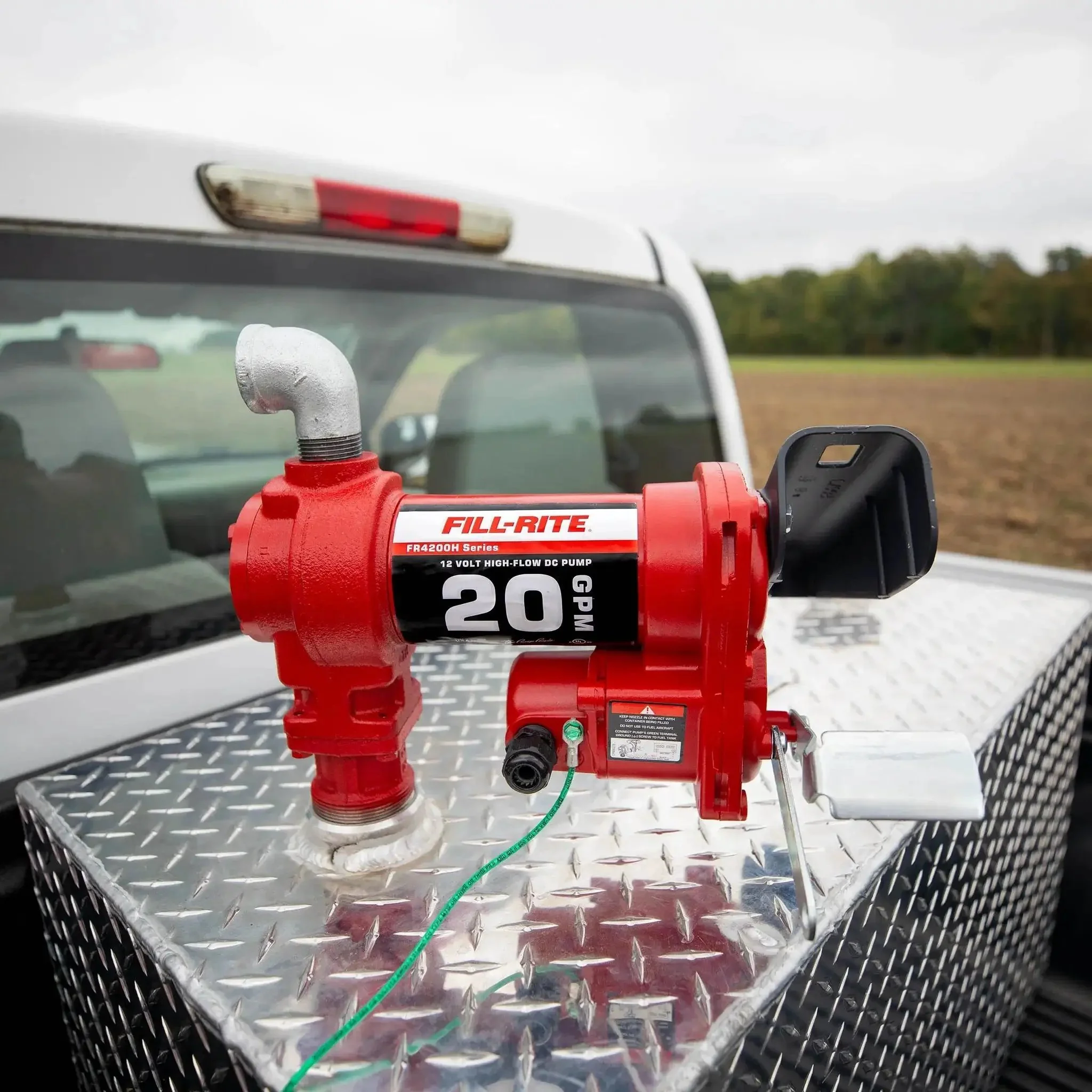 12V Fuel Transfer Pump 20 GPM Pump Only Durable Cast Iron Construction Handles Gasoline Diesel Kerosene Ethanol Methanol Biodiesel Blends Easy Installation With Removable Junction Box Rotates 180 Degrees Lifetime Warranty - Image 3
