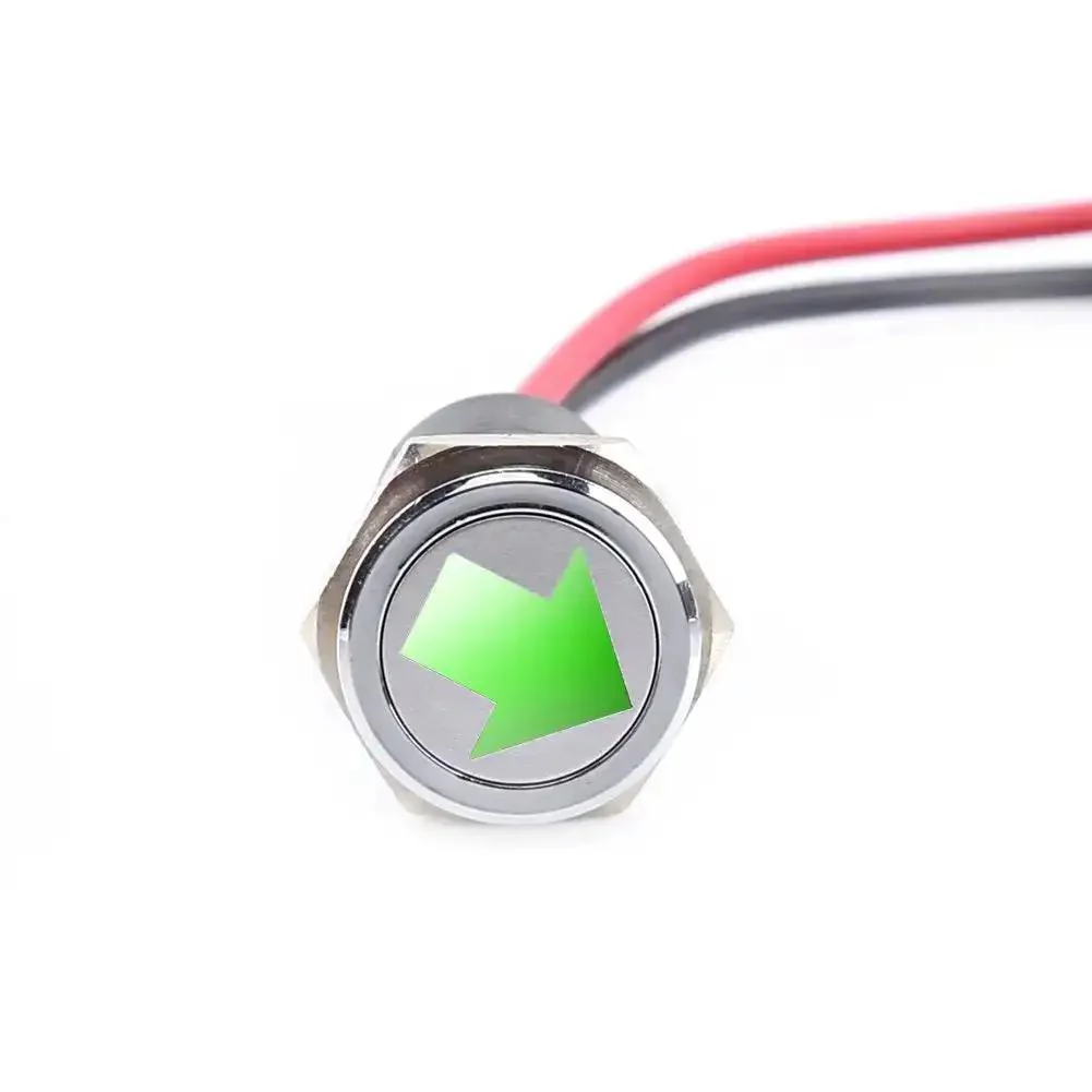 12V LED Dash Panel Indicator Lights Kit For Cars, Bikes, And Boats, 14mm, Multi Color Red Blue Green, Warning And Turn Signal Lamps With 20cm Wire, Easy Install, High Visibility Instrument And Panel Indicators