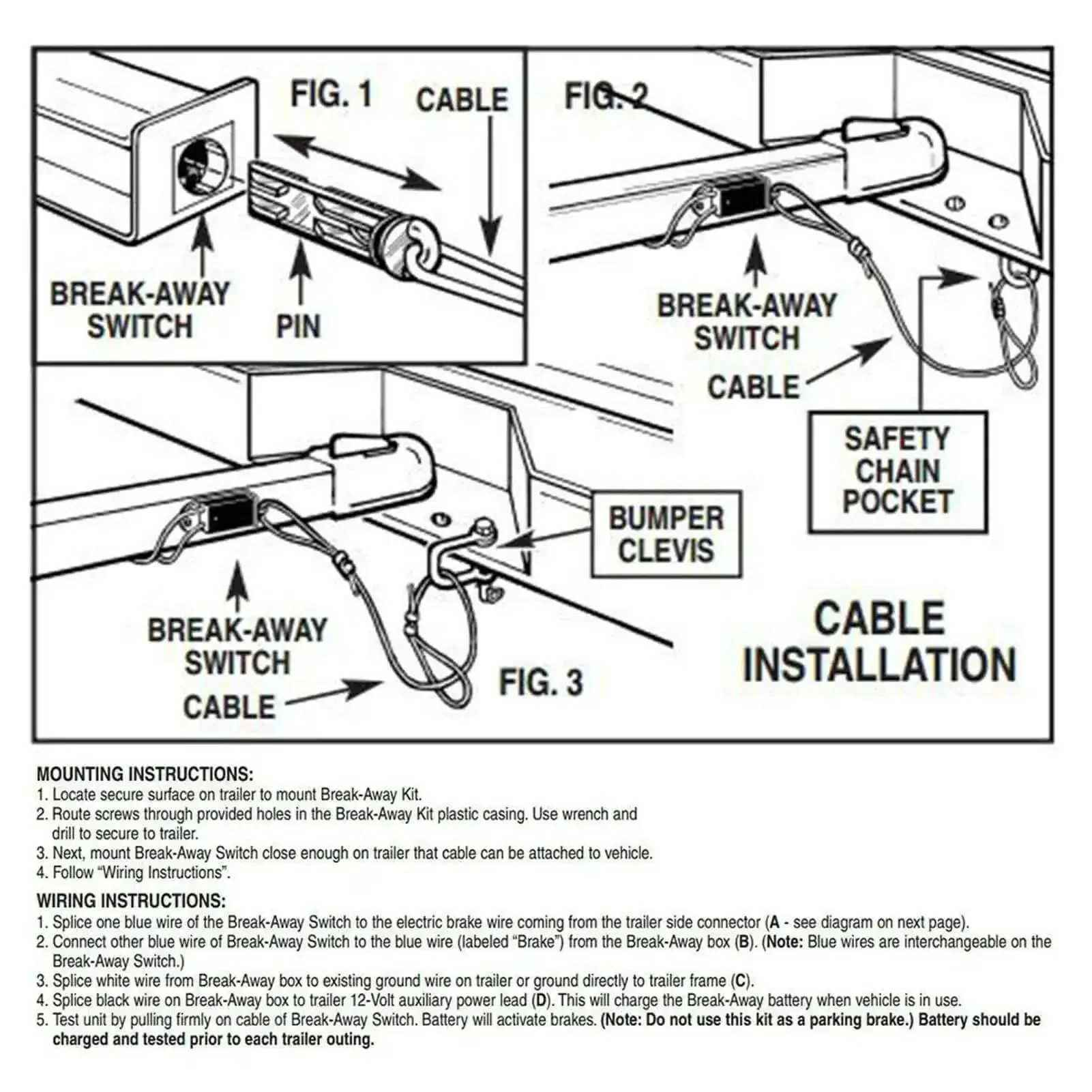 12V LED Trailer Breakaway Kit With Universal Brake Controls and Test LED Easy Install Breakaway System That Activates Trailer Brakes If Detaches From Tow Vehicle Perfect for RVs Haulers and Light Trailers - Image 5