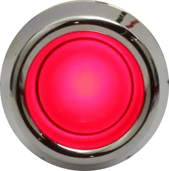 12V Red LED Automotive Indicator Light Kit With Terminals 2 Pack Panel Mount Ready For One Quarter Inch Thick Panels Includes Four Quick Connect Spade Terminals Chrome Housing For A Slick Ride - Image 5