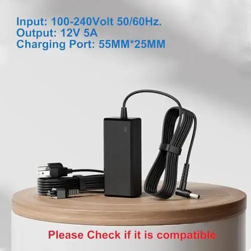 12V Replacement Power Cord For Mini C300 C400 Series WiFi Card Reader And Flex C401U Cradle K400 Starter Kit Base Power Cord Supply Ready To Plug In PWR YJ3PWR PK FSP040 RHBN2 - Image 8
