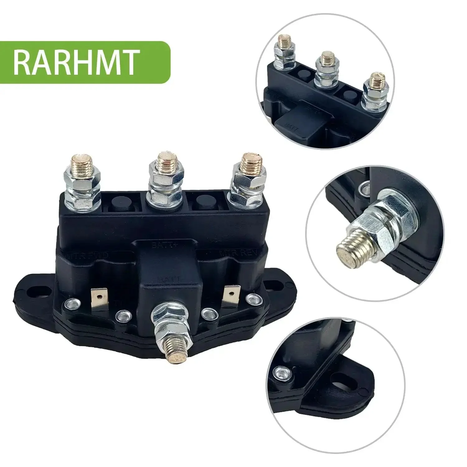 12V Workhorse Winch Reversing Solenoid Switch DPDT Contactor Relay 6 Terminal With Reverse Polarity 75A Heavy Duty Continuous 150A Surge Dynamic Braking Replaces Trombetta 214-1211A11 214-1231-A11 24450 - Image 5