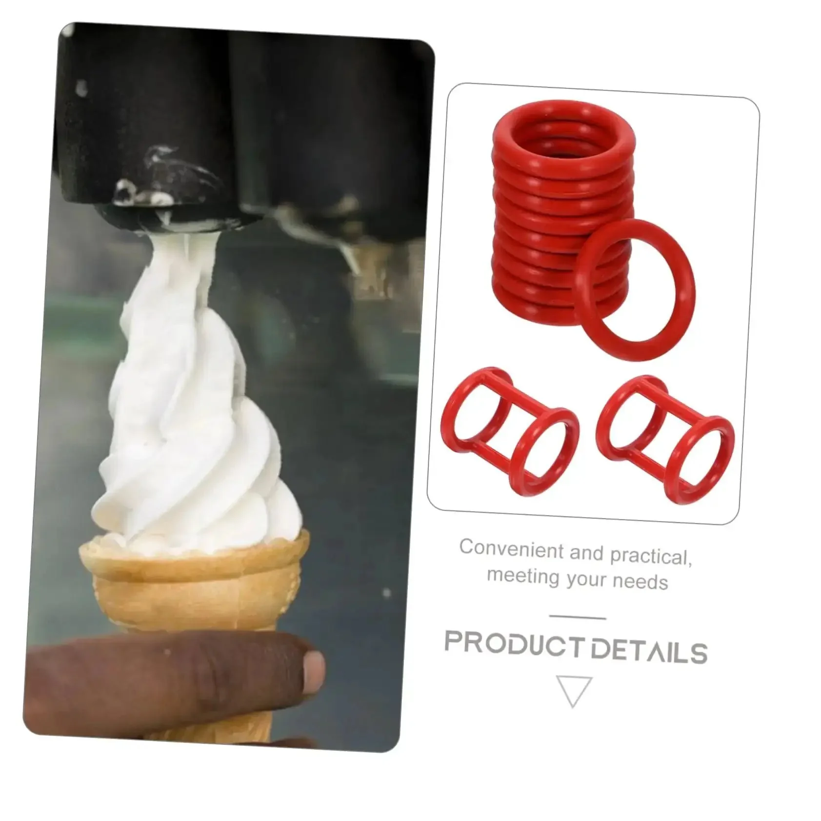13 Piece Silicone Seal Replacement Gaskets For Ice Cream Makers No Fuss Easy Install Durable Wear Resistant Sealing Rings For Smooth Consistent Ice Cream Production - Image 8