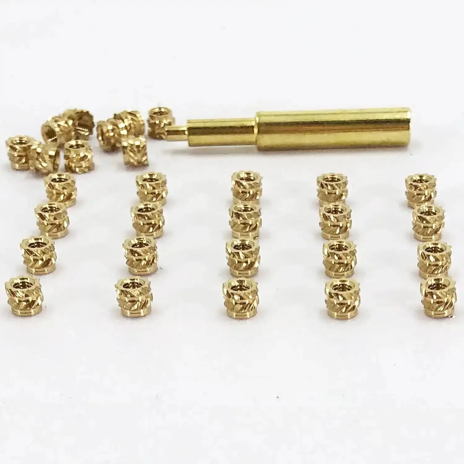 130 Pieces Heat Set Threaded Brass Inserts Kit M3x4x5 With Soldering Iron Tip For 3D Printed Plastic Materials Ideal For DIY Projects And Repair Jobs In ABS PLA PETG And Other Plastics - Image 3
