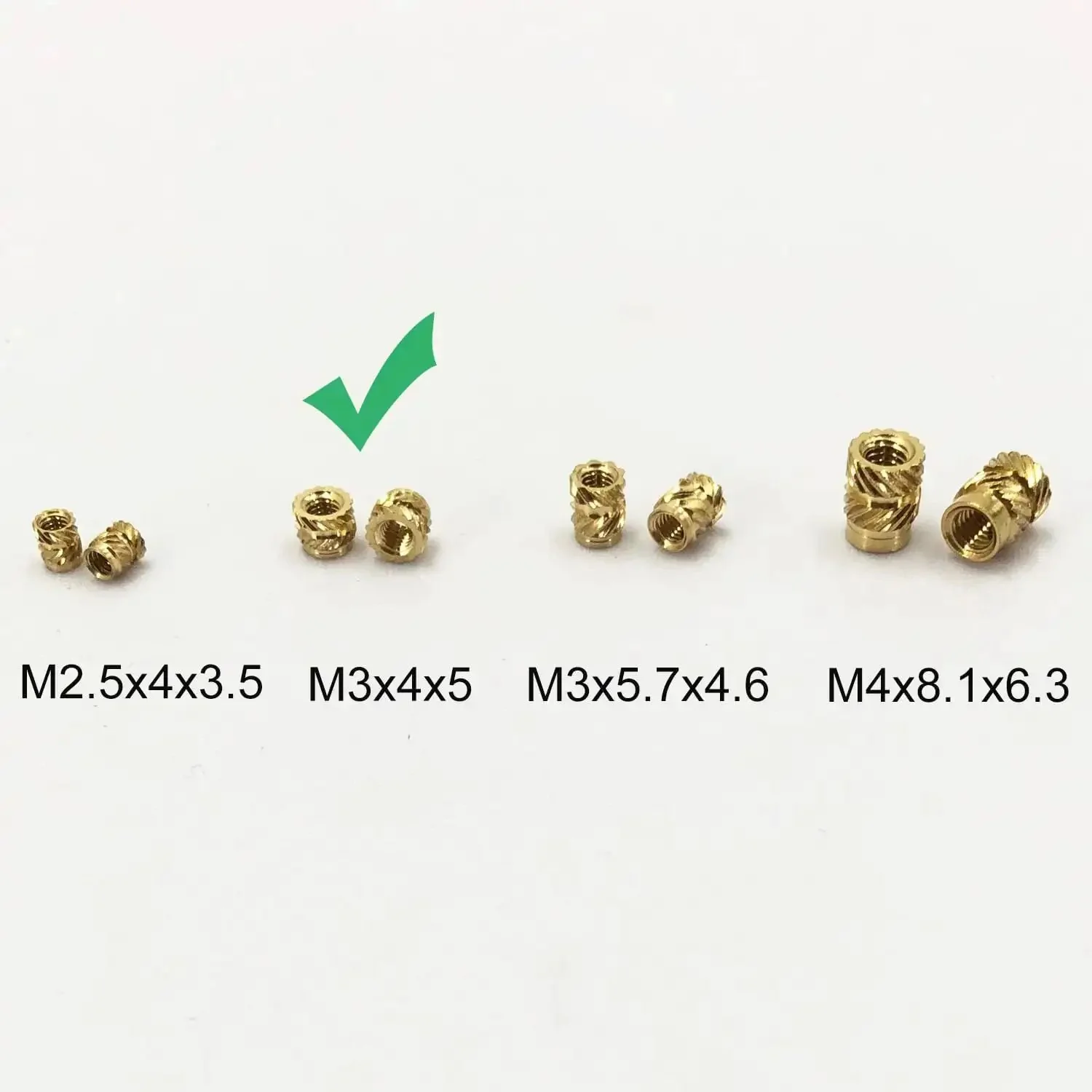130 Pieces Heat Set Threaded Brass Inserts Kit M3x4x5 With Soldering Iron Tip For 3D Printed Plastic Materials Ideal For DIY Projects And Repair Jobs In ABS PLA PETG And Other Plastics - Image 4