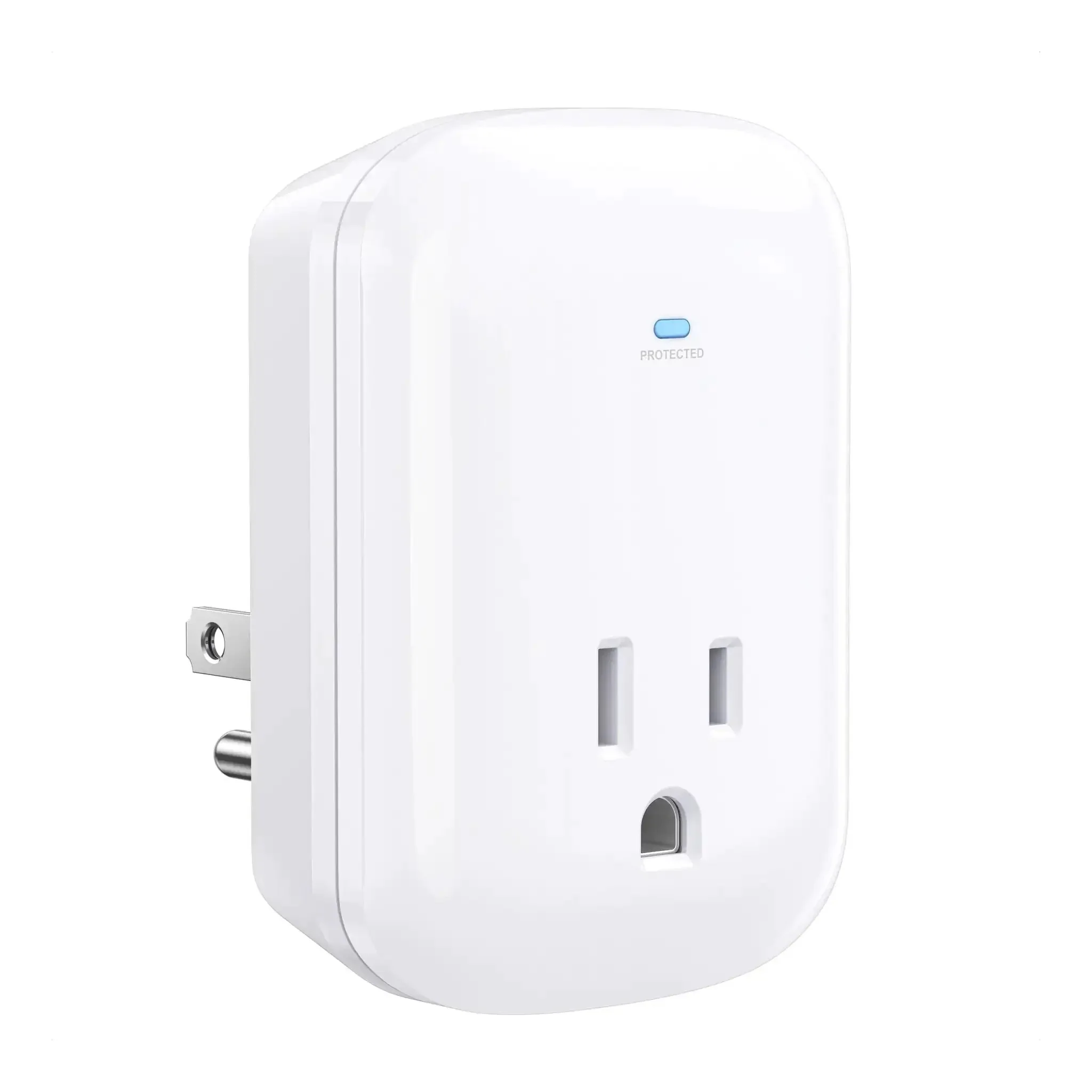 1350 Joules Single Outlet Surge Protector For TV PC Xbox PS5 Refrigerator And More 15A 1875W Wall Surge Protector With 500V Clamping Voltage ETL Listed White Gamer Ready